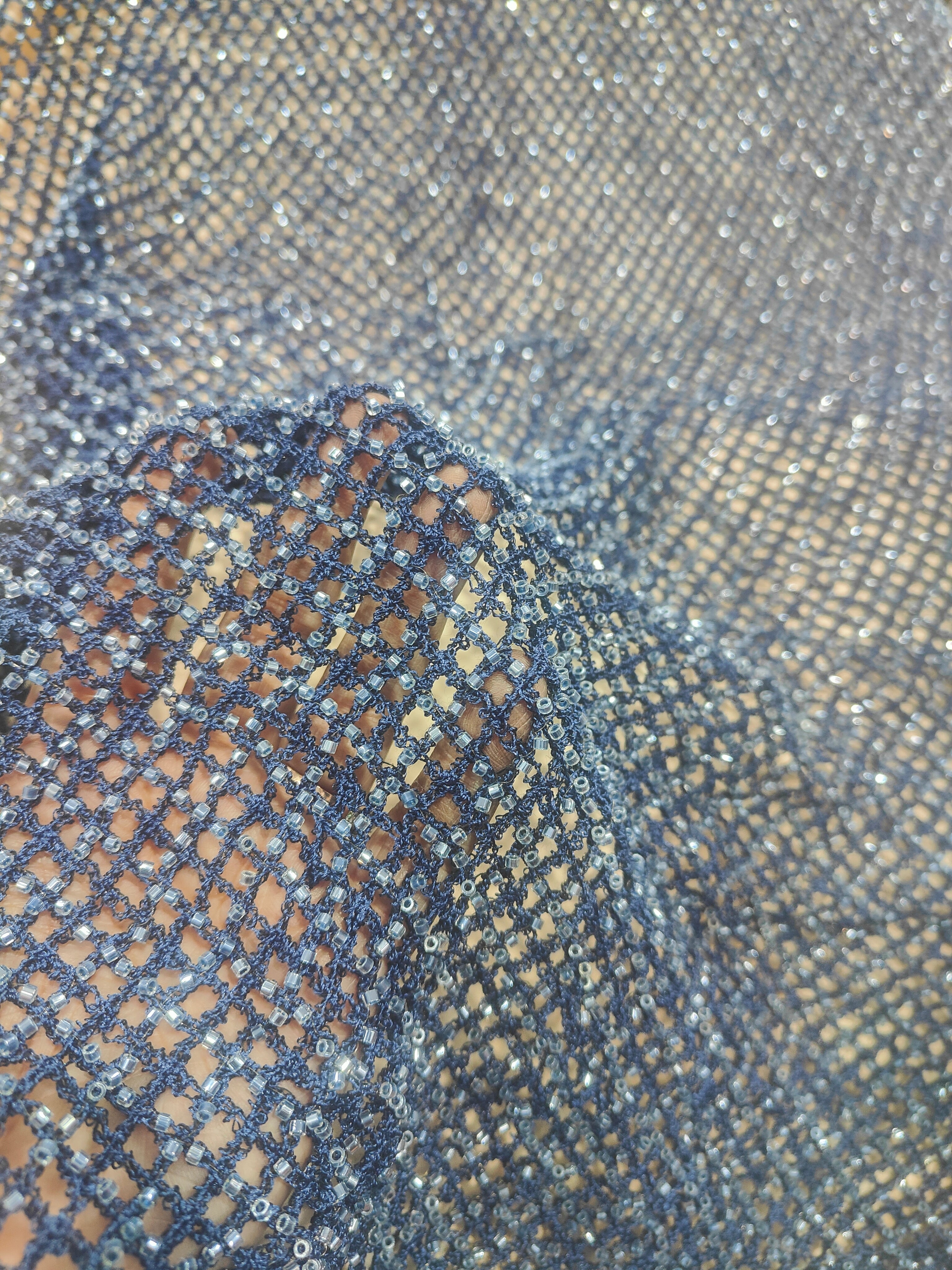 Crystal Lattice Beaded Net