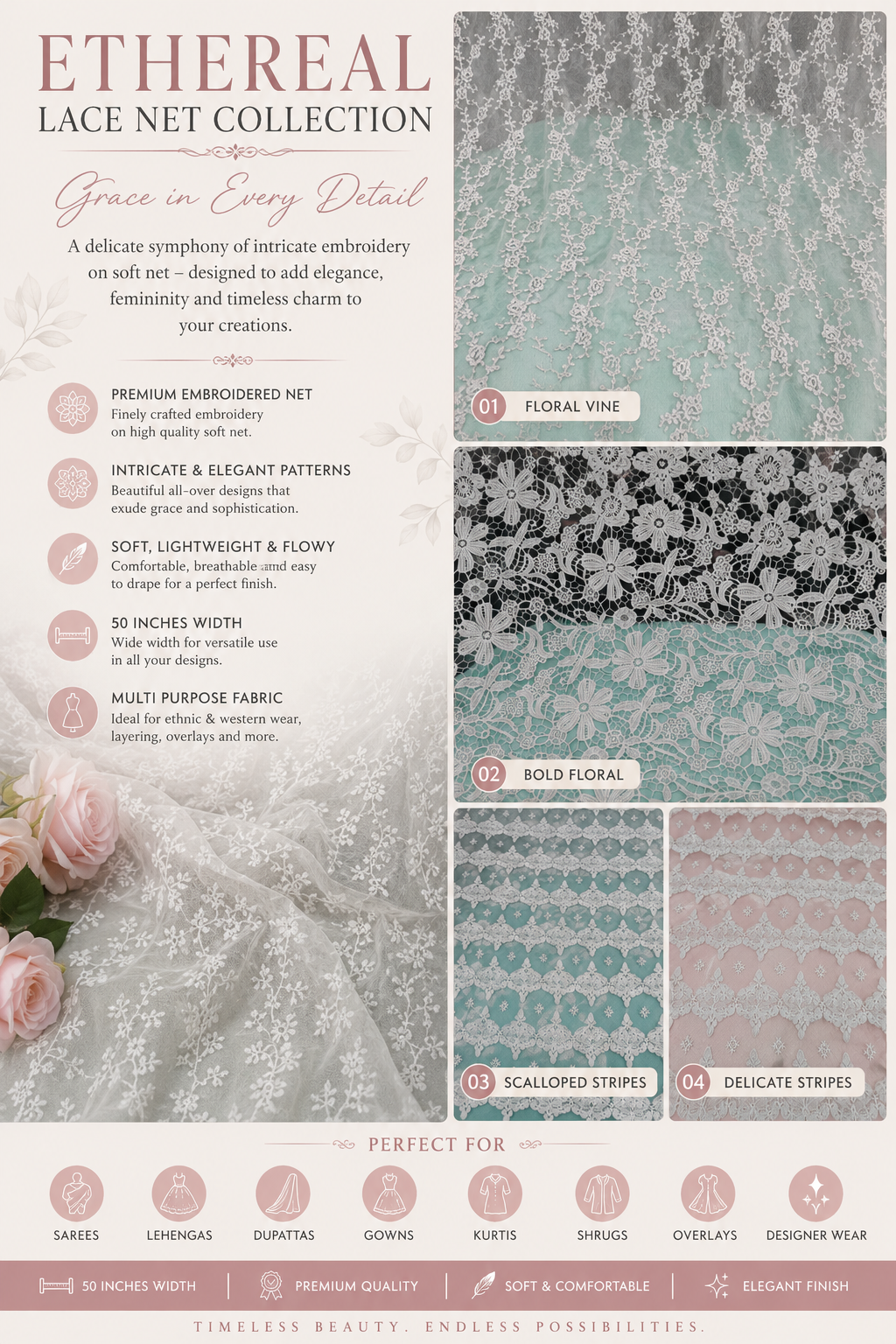 Ivory Whisper Lace