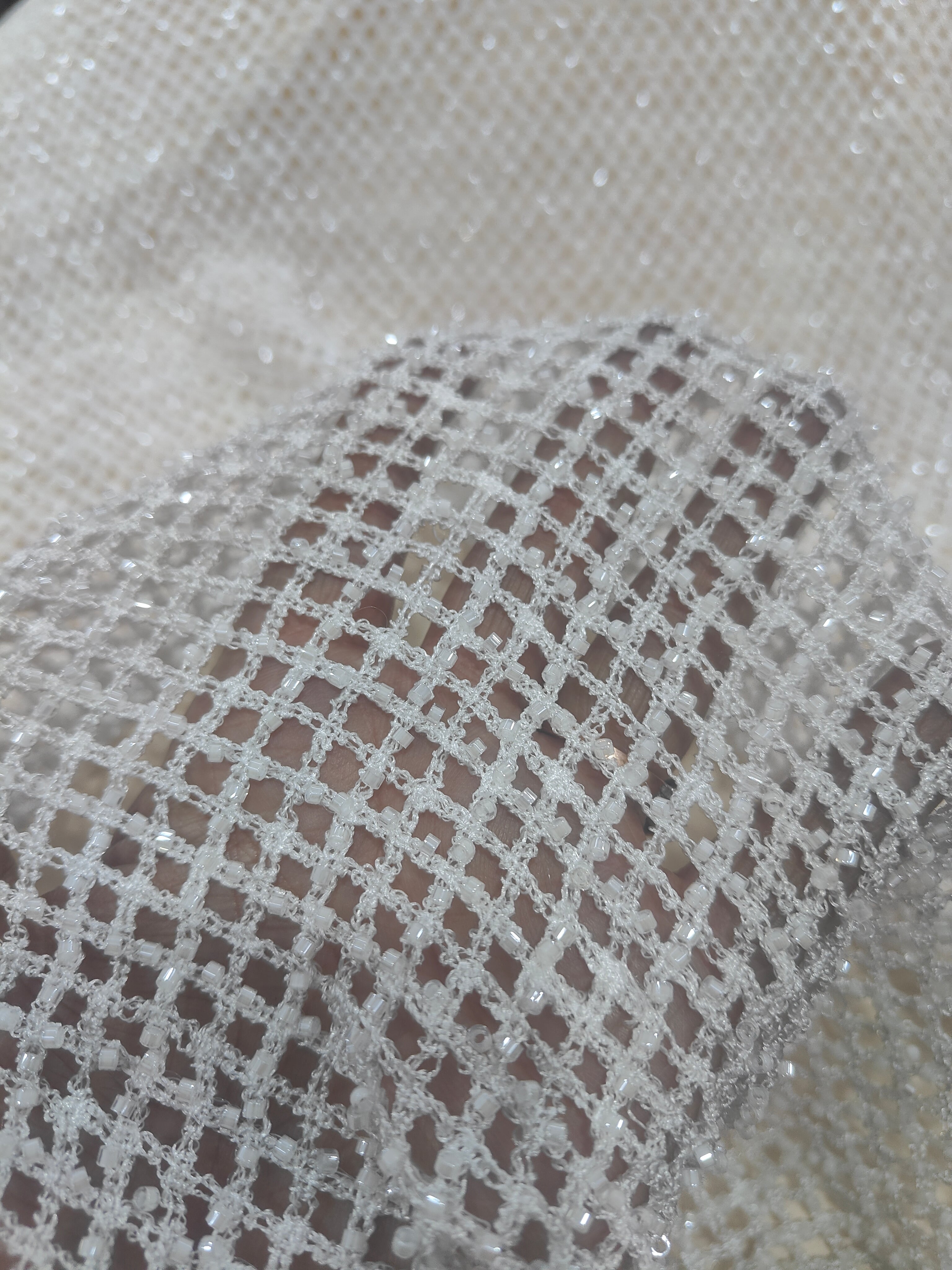 Crystal Lattice Beaded Net