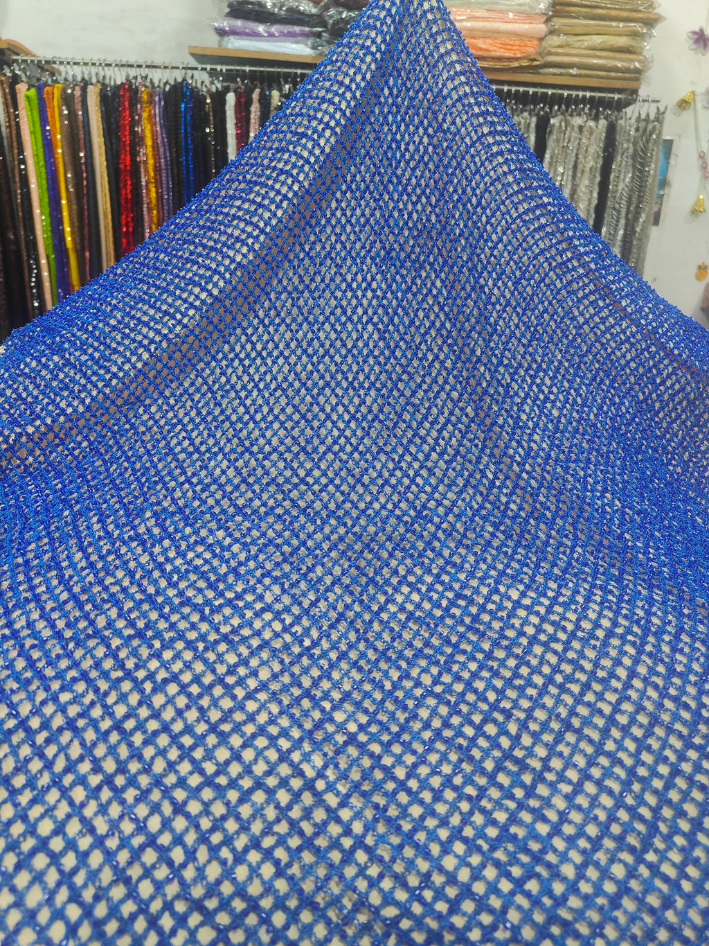 Crystal Lattice Beaded Net