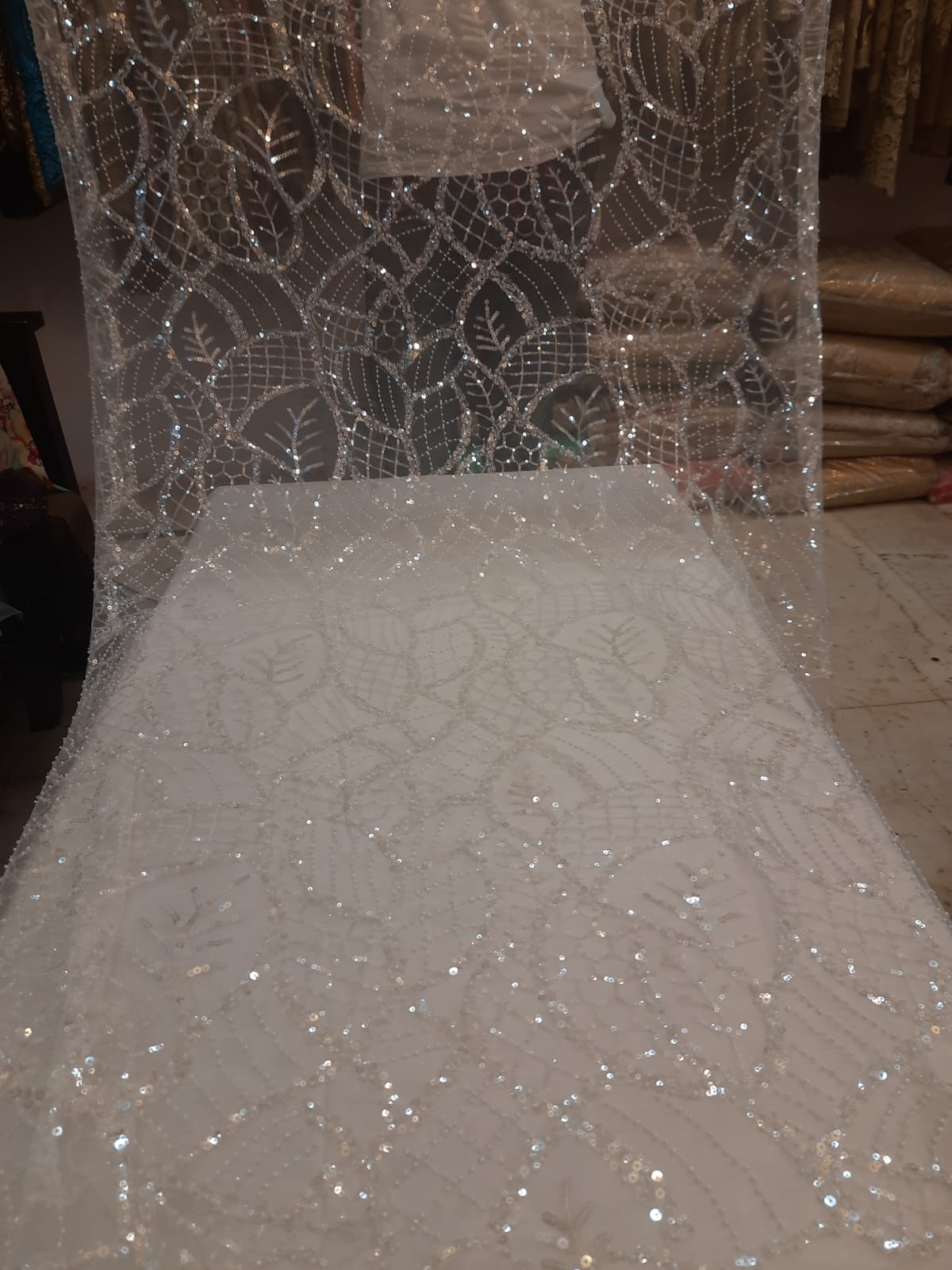 Ivory Veil Couture Mesh