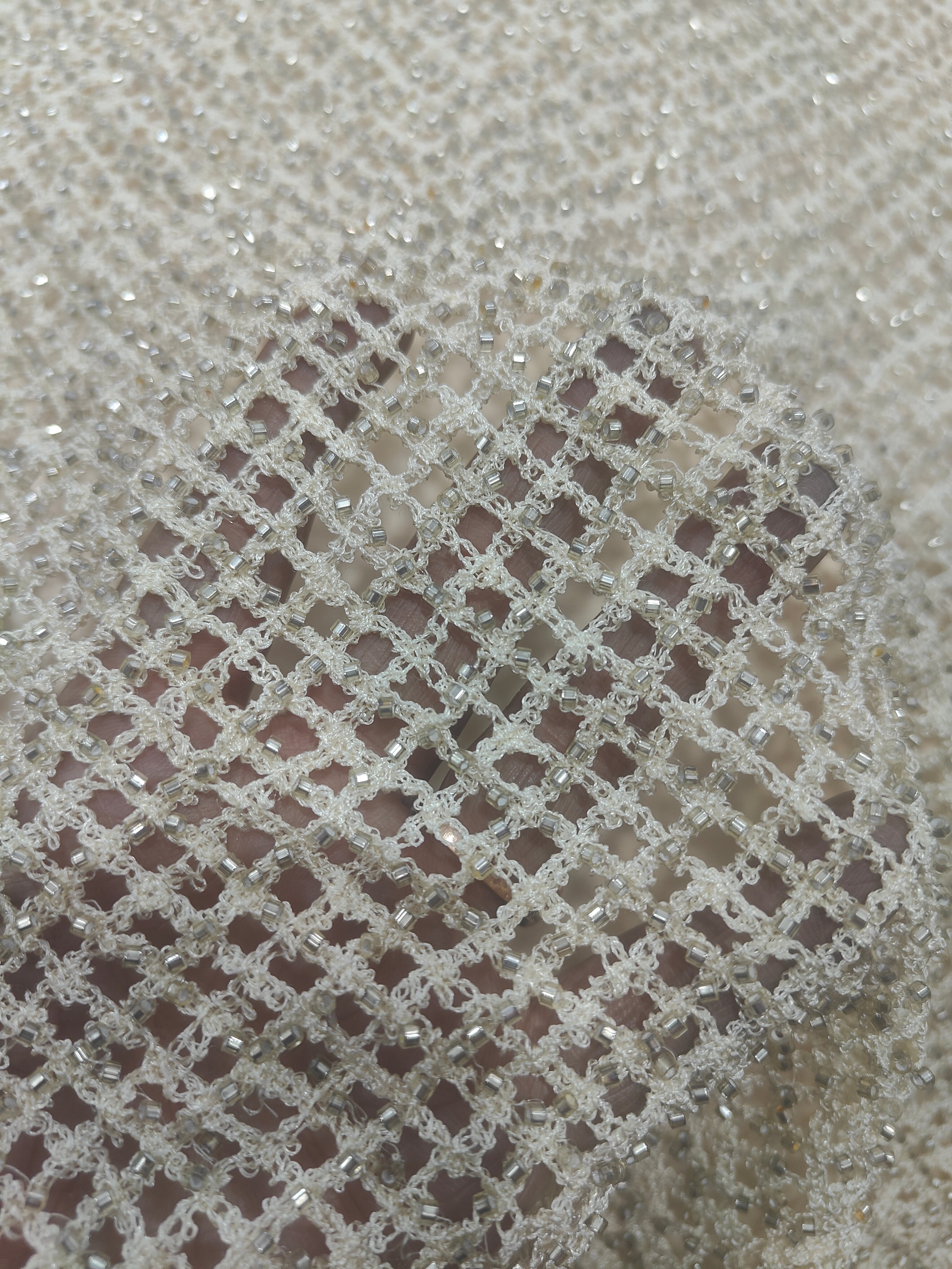 Crystal Lattice Beaded Net