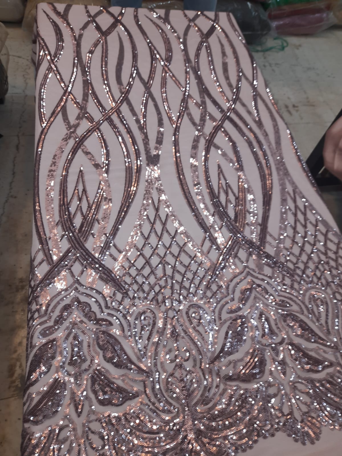 Celestial Wave Sequin Mesh