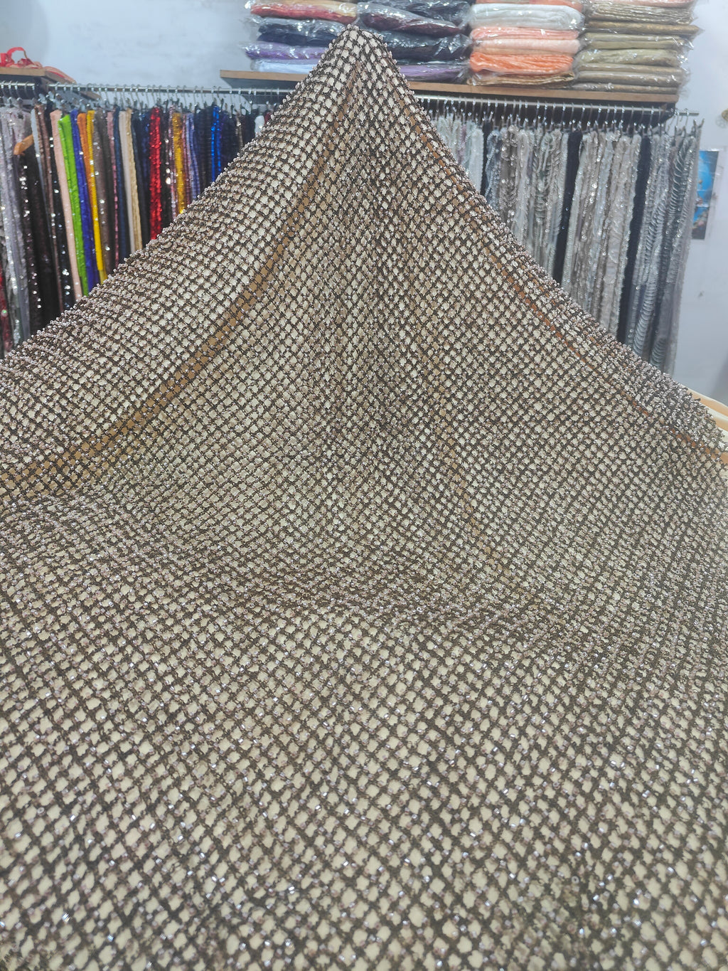 Crystal Lattice Beaded Net