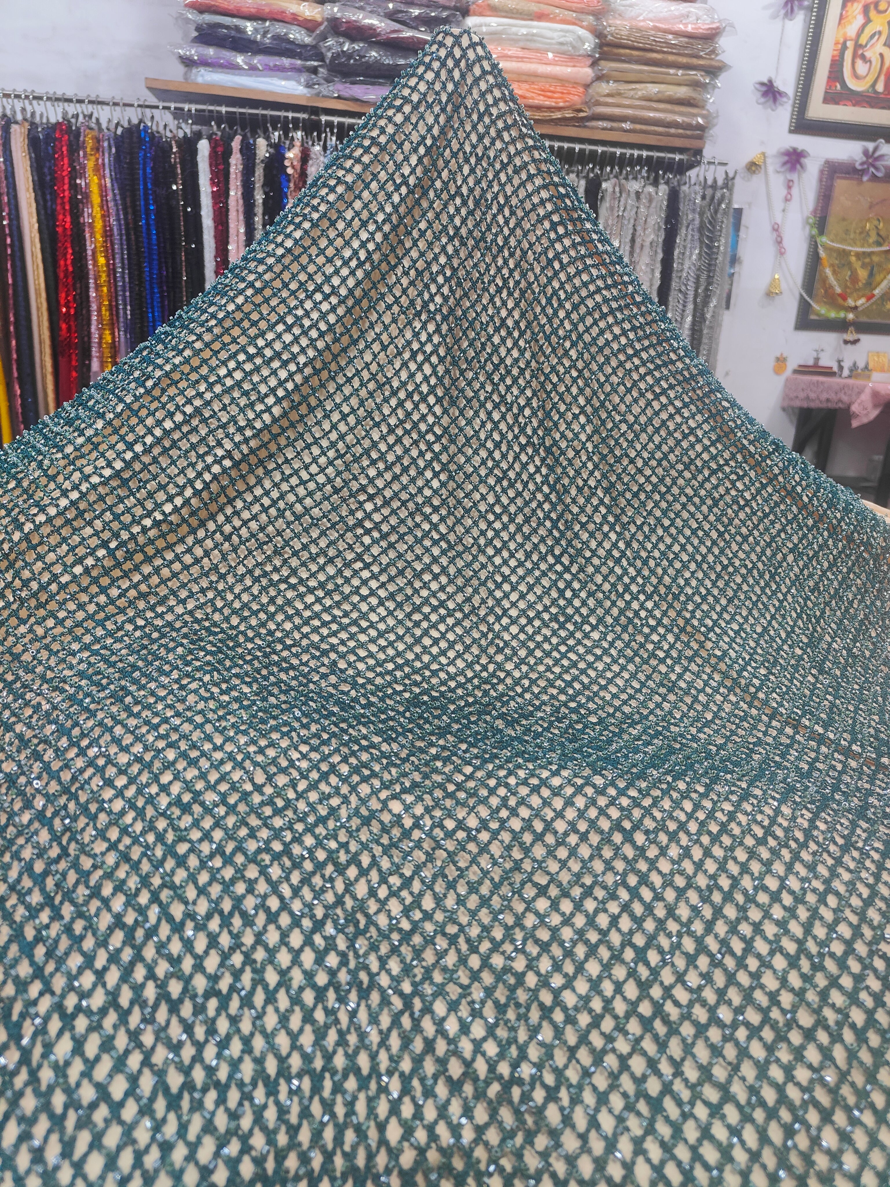 Crystal Lattice Beaded Net