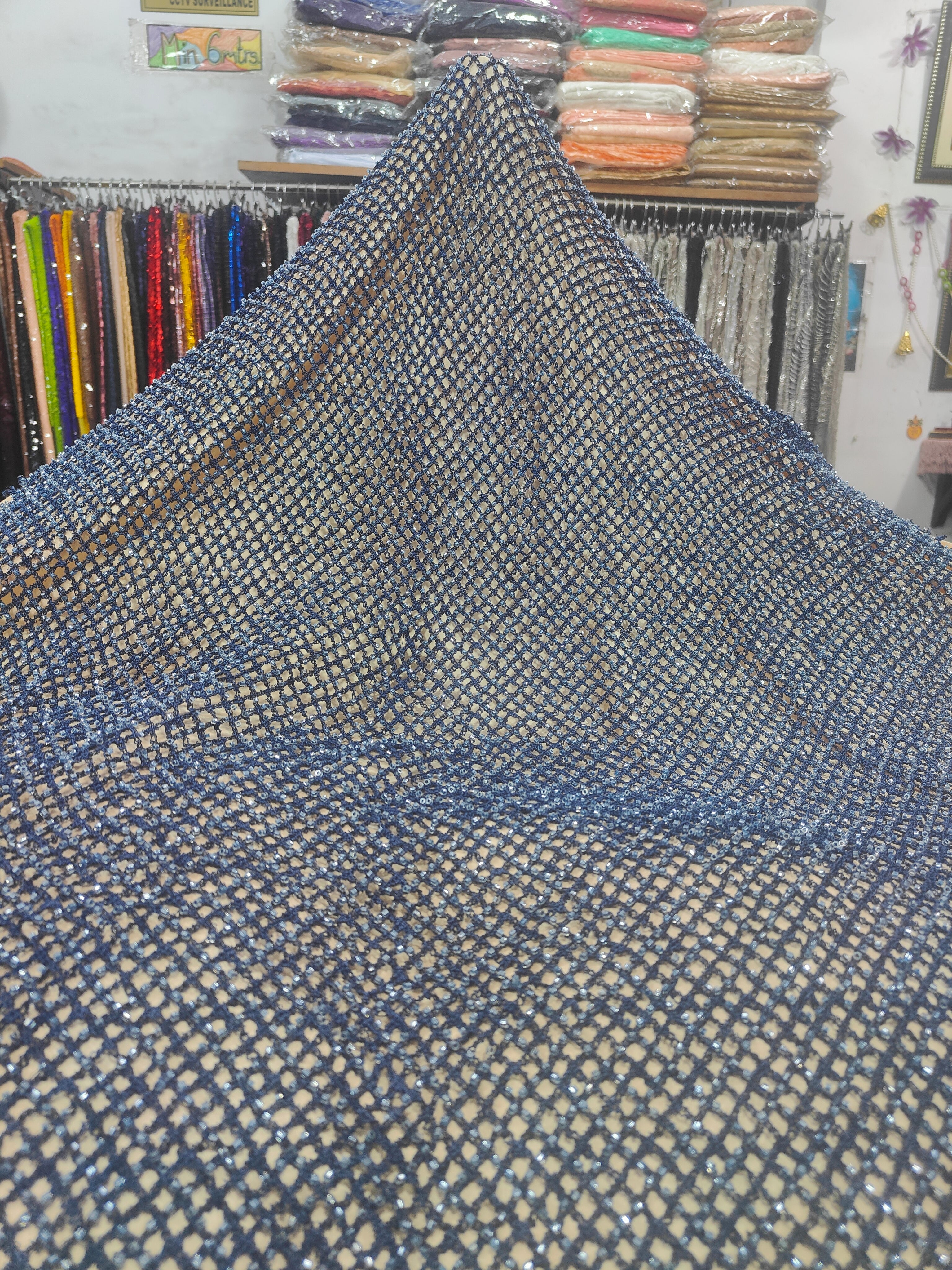Crystal Lattice Beaded Net